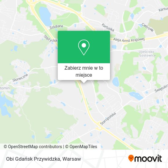 Mapa Obi Gdańsk Przywidzka