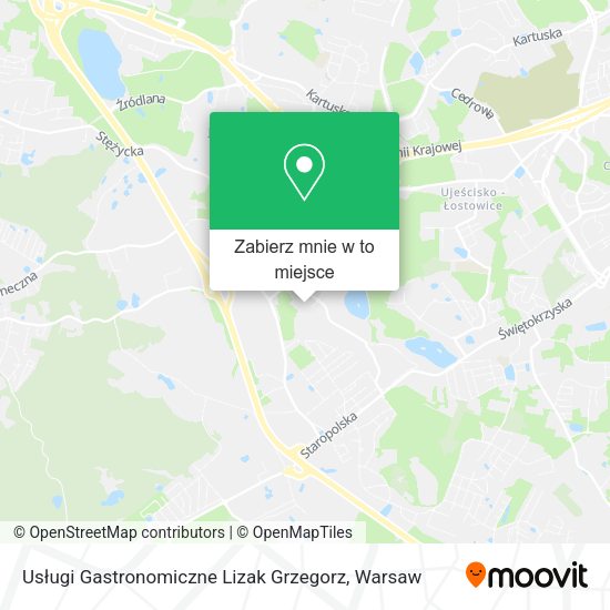 Mapa Usługi Gastronomiczne Lizak Grzegorz