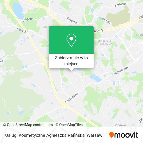 Mapa Usługi Kosmetyczne Agnieszka Rafińska