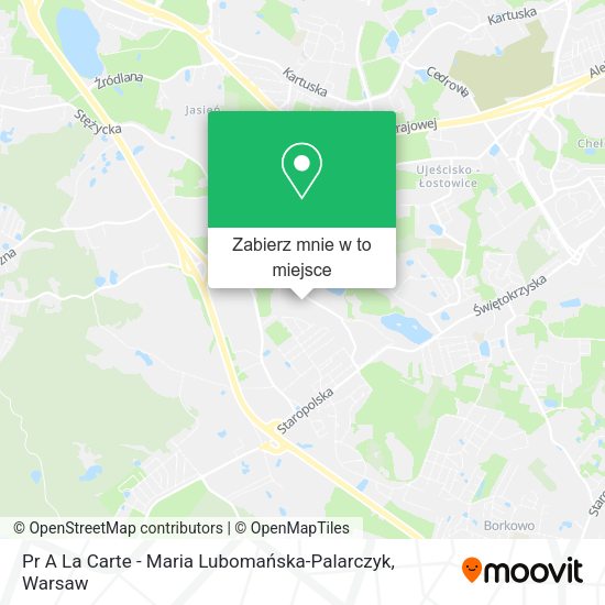 Mapa Pr A La Carte - Maria Lubomańska-Palarczyk