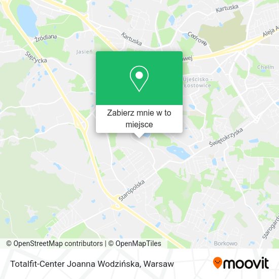 Mapa Totalfit-Center Joanna Wodzińska