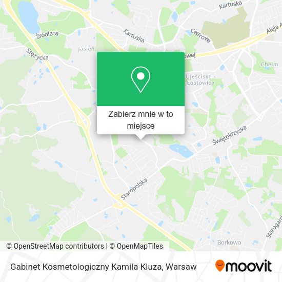 Mapa Gabinet Kosmetologiczny Kamila Kluza