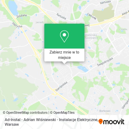 Mapa Ad-Instal - Adrian Wiśniewski - Instalacje Elektryczne