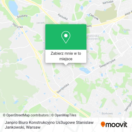 Mapa Janpro Biuro Konstrukcyjno Us3ugowe Stanislaw Jankowski