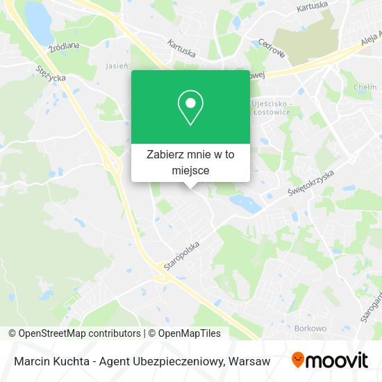 Mapa Marcin Kuchta - Agent Ubezpieczeniowy