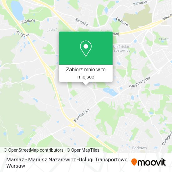 Mapa Marnaz - Mariusz Nazarewicz -Usługi Transportowe