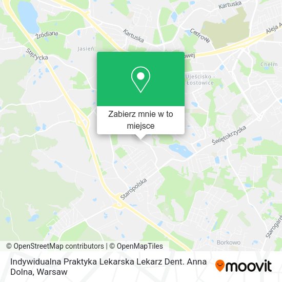 Mapa Indywidualna Praktyka Lekarska Lekarz Dent. Anna Dolna