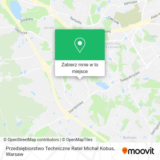 Mapa Przedsiębiorstwo Techniczne Ratel Michał Kobus