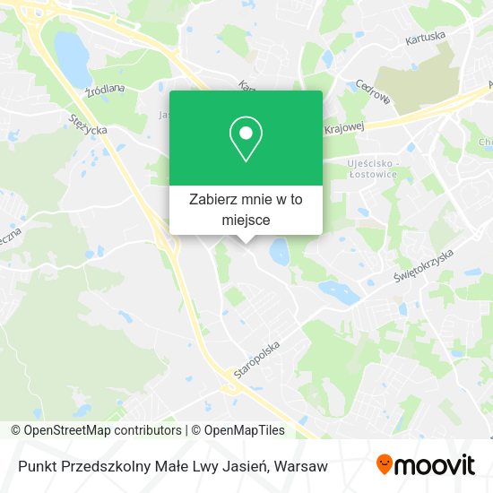 Mapa Punkt Przedszkolny Małe Lwy Jasień