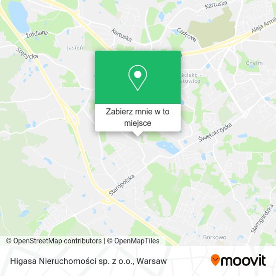 Mapa Higasa Nieruchomości sp. z o.o.