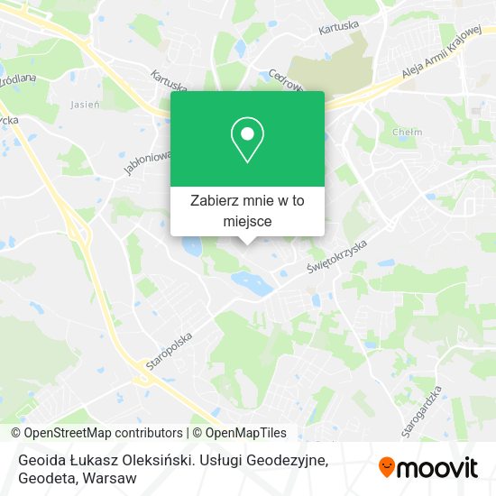 Mapa Geoida Łukasz Oleksiński. Usługi Geodezyjne, Geodeta