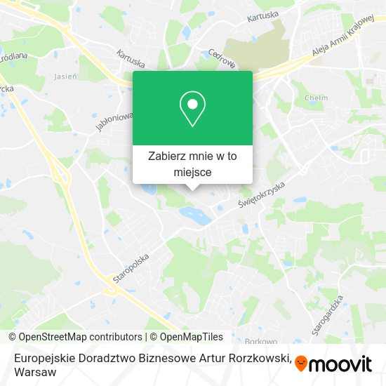 Mapa Europejskie Doradztwo Biznesowe Artur Rorzkowski