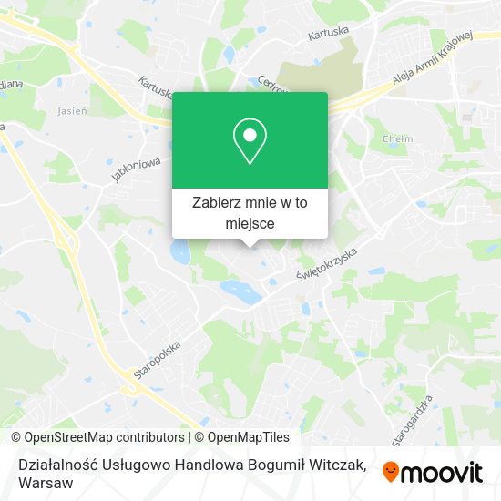 Mapa Działalność Usługowo Handlowa Bogumił Witczak