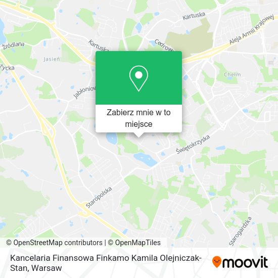 Mapa Kancelaria Finansowa Finkamo Kamila Olejniczak-Stan