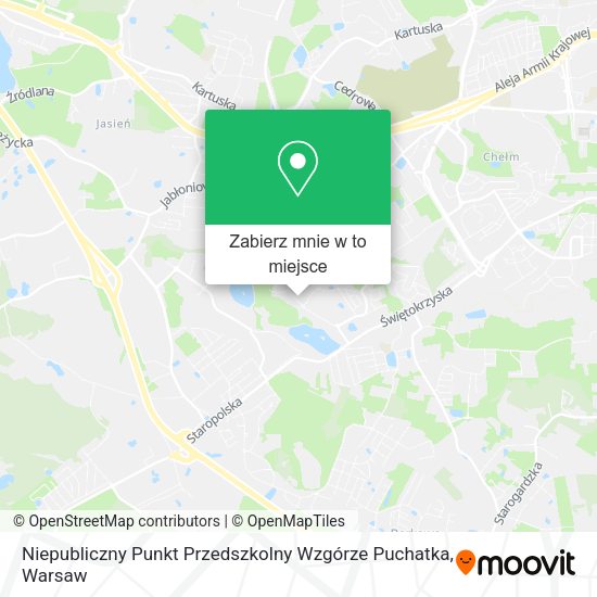 Mapa Niepubliczny Punkt Przedszkolny Wzgórze Puchatka