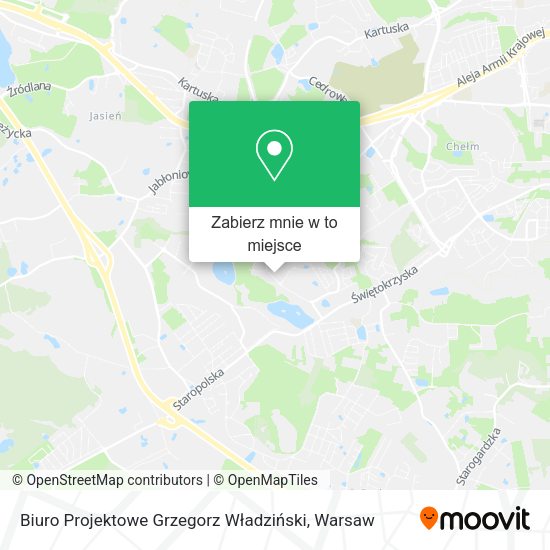 Mapa Biuro Projektowe Grzegorz Władziński