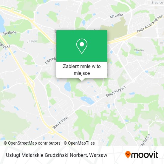 Mapa Usługi Malarskie Grudziński Norbert