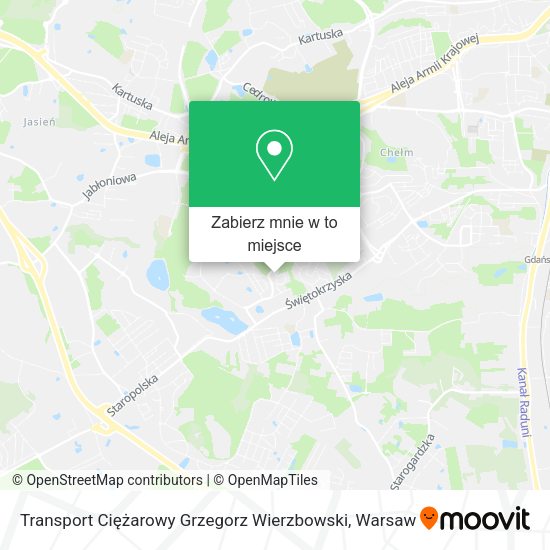 Mapa Transport Ciężarowy Grzegorz Wierzbowski