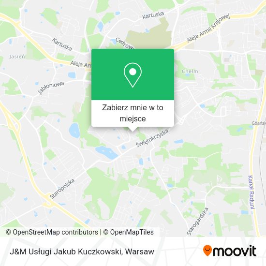 Mapa J&M Usługi Jakub Kuczkowski