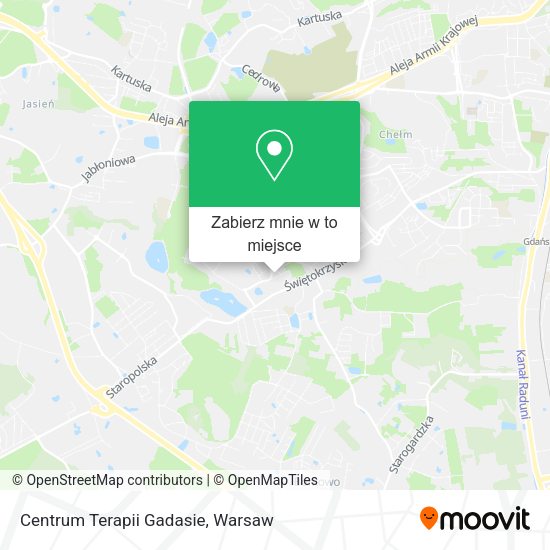 Mapa Centrum Terapii Gadasie