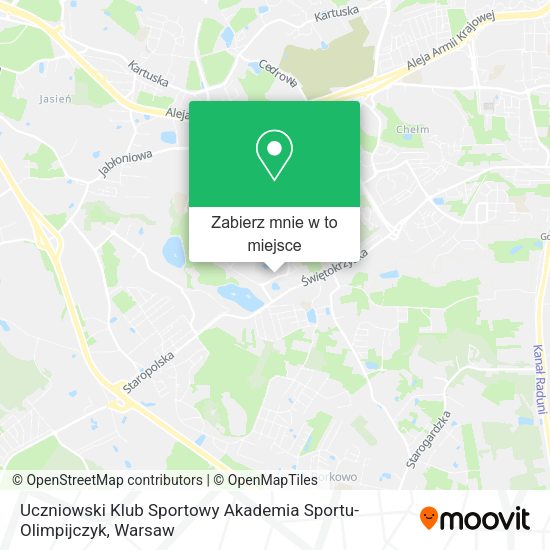 Mapa Uczniowski Klub Sportowy Akademia Sportu-Olimpijczyk