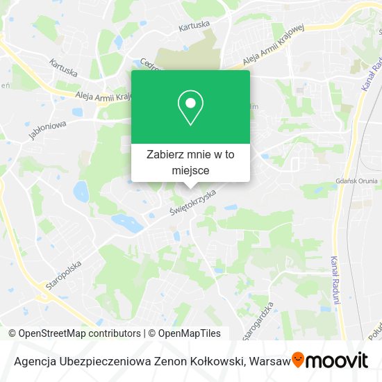 Mapa Agencja Ubezpieczeniowa Zenon Kołkowski