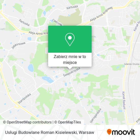 Mapa Usługi Budowlane Roman Kisielewski