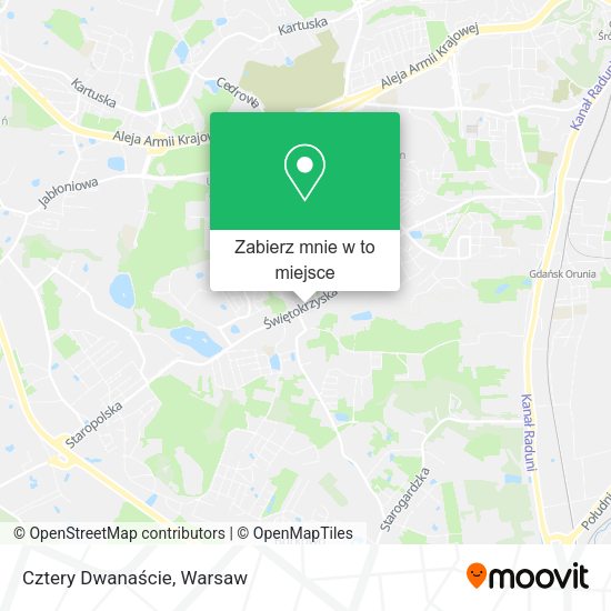 Mapa Cztery Dwanaście