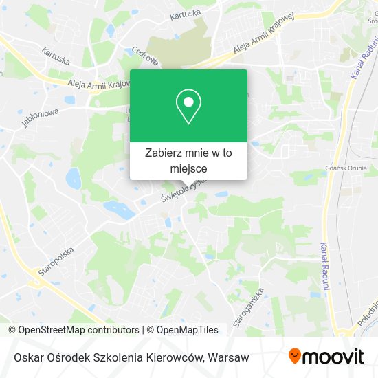 Mapa Oskar Ośrodek Szkolenia Kierowców