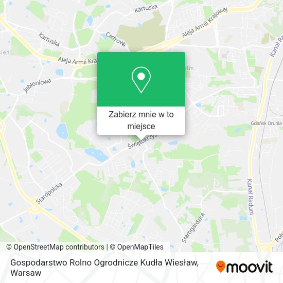 Mapa Gospodarstwo Rolno Ogrodnicze Kudła Wiesław