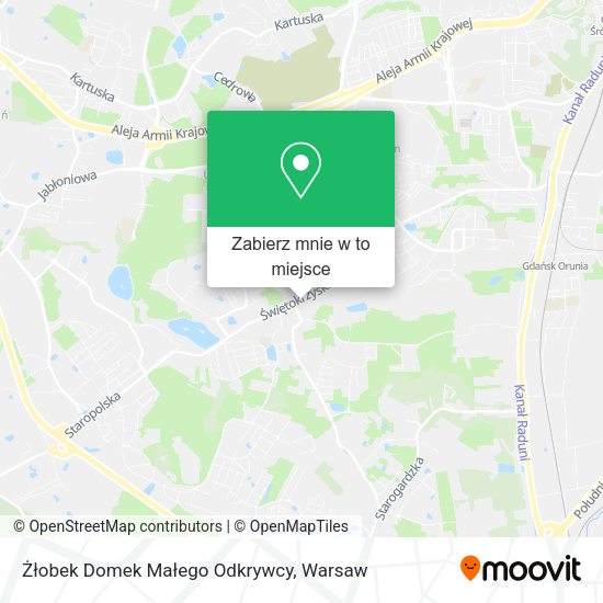 Mapa Żłobek Domek Małego Odkrywcy