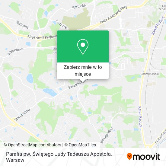 Mapa Parafia pw. Świętego Judy Tadeusza Apostoła