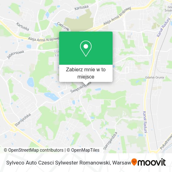 Mapa Sylveco Auto Czesci Sylwester Romanowski