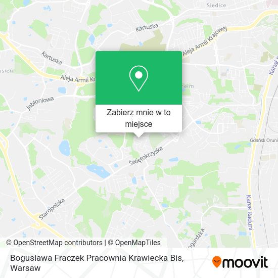 Mapa Boguslawa Fraczek Pracownia Krawiecka Bis