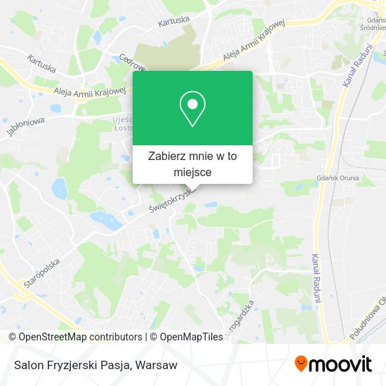 Mapa Salon Fryzjerski Pasja