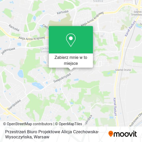 Mapa Przestrzeń Biuro Projektowe Alicja Czechowska-Wysoczyńska