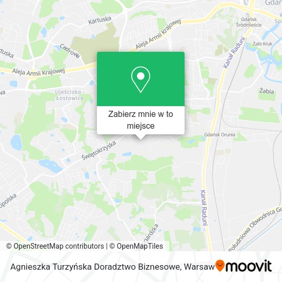 Mapa Agnieszka Turzyńska Doradztwo Biznesowe