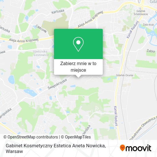 Mapa Gabinet Kosmetyczny Estetica Aneta Nowicka