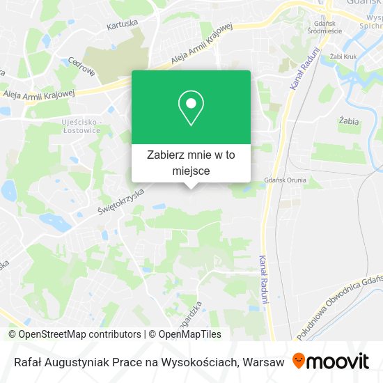 Mapa Rafał Augustyniak Prace na Wysokościach