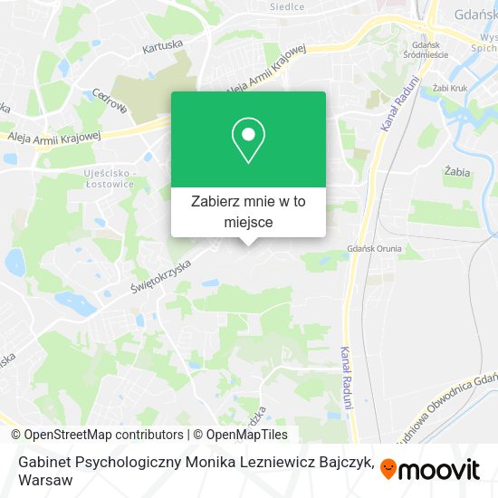 Mapa Gabinet Psychologiczny Monika Lezniewicz Bajczyk