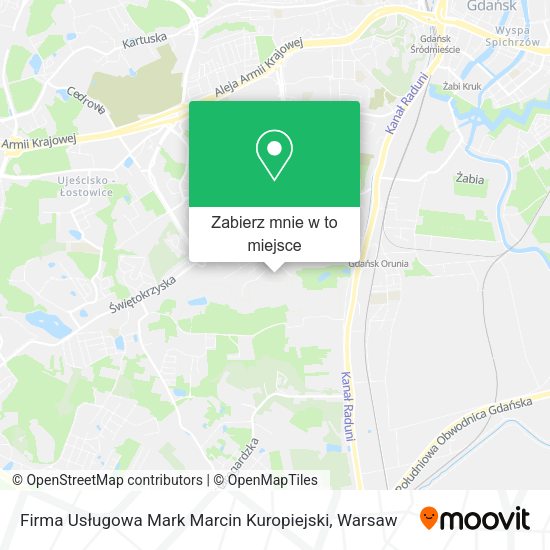 Mapa Firma Usługowa Mark Marcin Kuropiejski