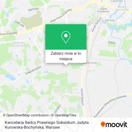 Mapa Kancelaria Radcy Prawnego Subsidium Judyta Kurowska-Bochyńska