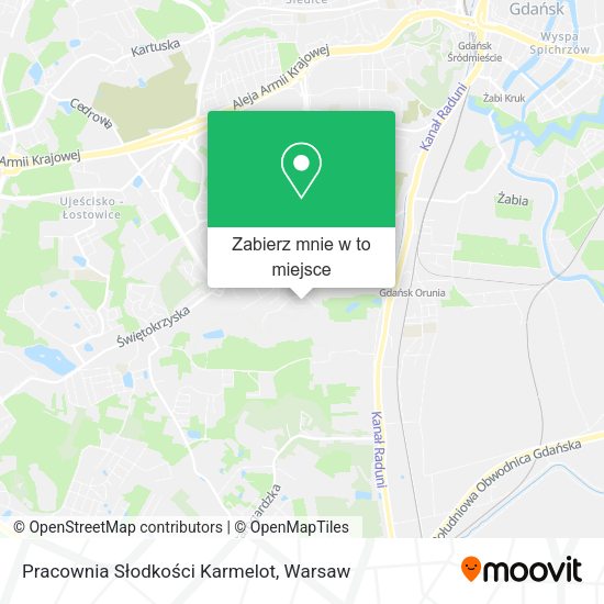 Mapa Pracownia Słodkości Karmelot