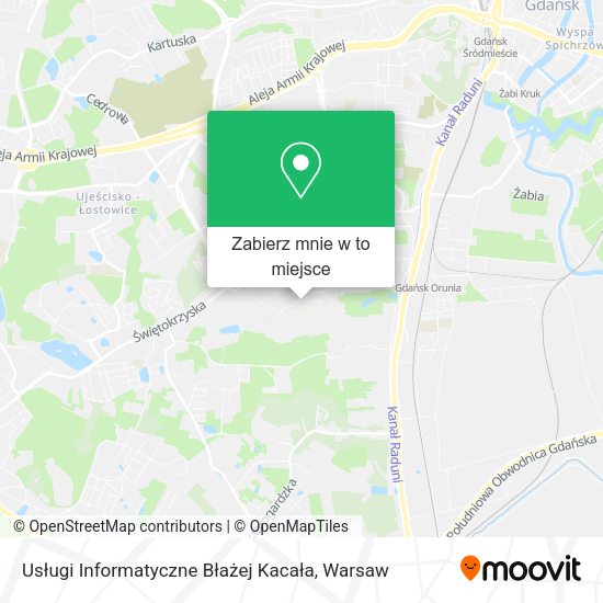 Mapa Usługi Informatyczne Błażej Kacała