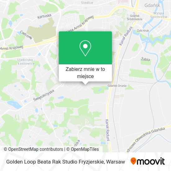 Mapa Golden Loop Beata Rak Studio Fryzjerskie