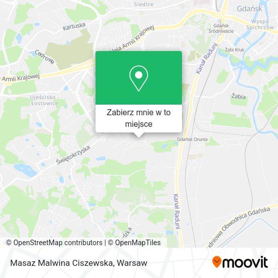 Mapa Masaz Malwina Ciszewska