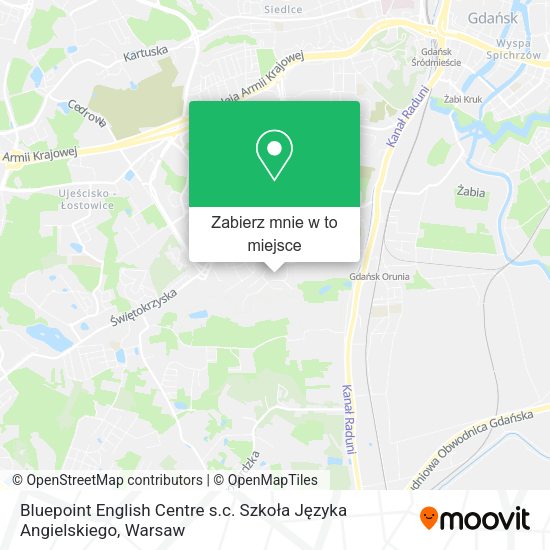 Mapa Bluepoint English Centre s.c. Szkoła Języka Angielskiego