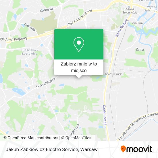 Mapa Jakub Ząbkiewicz Electro Service