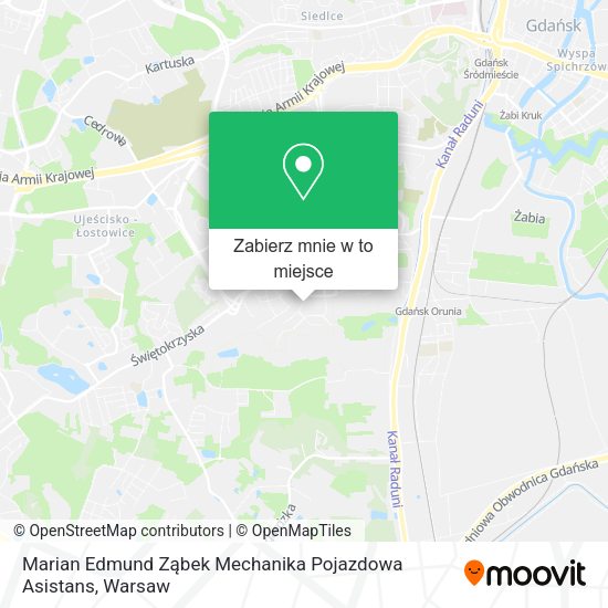 Mapa Marian Edmund Ząbek Mechanika Pojazdowa Asistans