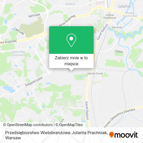 Mapa Przedsiębiorstwo Wielobranżowe Jolanta Prachniak